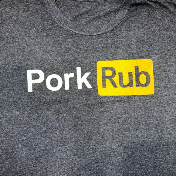 Men’s funny shirts with a play on words “pork rub” - Picture 3 of 3